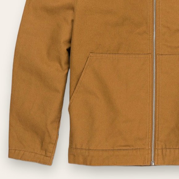 NWT Volcom Palm Drive Canvas Jacket Size M Rust Teddy Fleece Lined - Picture 5 of 11